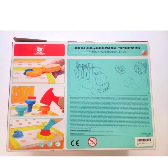 NEW Topbright - Foldable Work Bench Truck (120312) Building Toy SET Wooden Toys - Picture 4 of 5